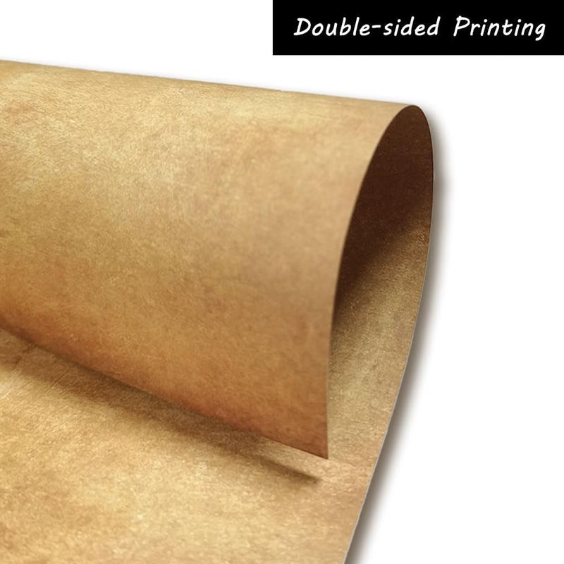 TEETOOKEA Stationery Writing Paper, 120 Sheets, 8.5" x 11", Vintage Thicker Double Sided Printing Paper, Antique Looking Letterhead Paper for Certificate, Invitation, Resume, Award, Diploma, Craft (A) - Image 5